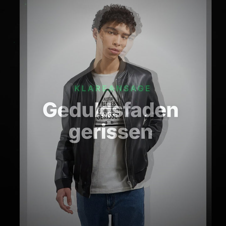 Geduldsfaden gerissen - außer Betrieb T-Shirt | Humorvolles Design in Weiß – Clean Showcase
