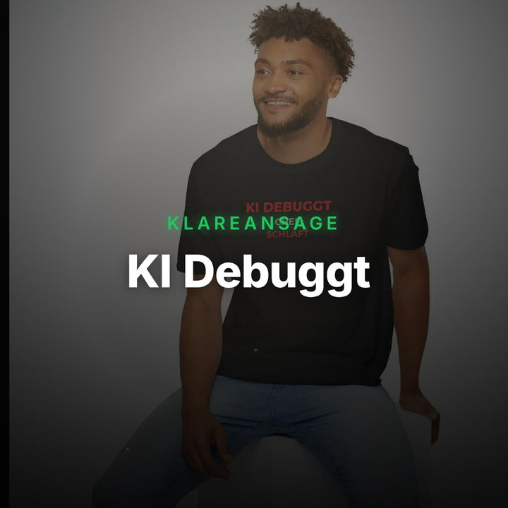 KI Debuggt, Chef Schläft – Statement Shirt für Entwickler – Clean Showcase
