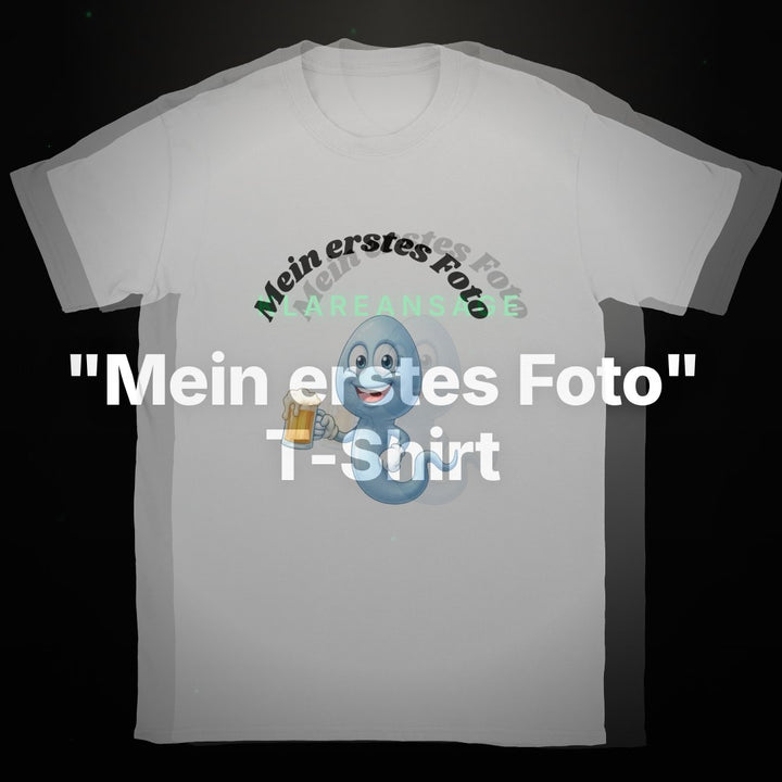 "Mein erstes Foto" T-Shirt – Boy Edition mit Bier| KlareAnsage – Clean Showcase