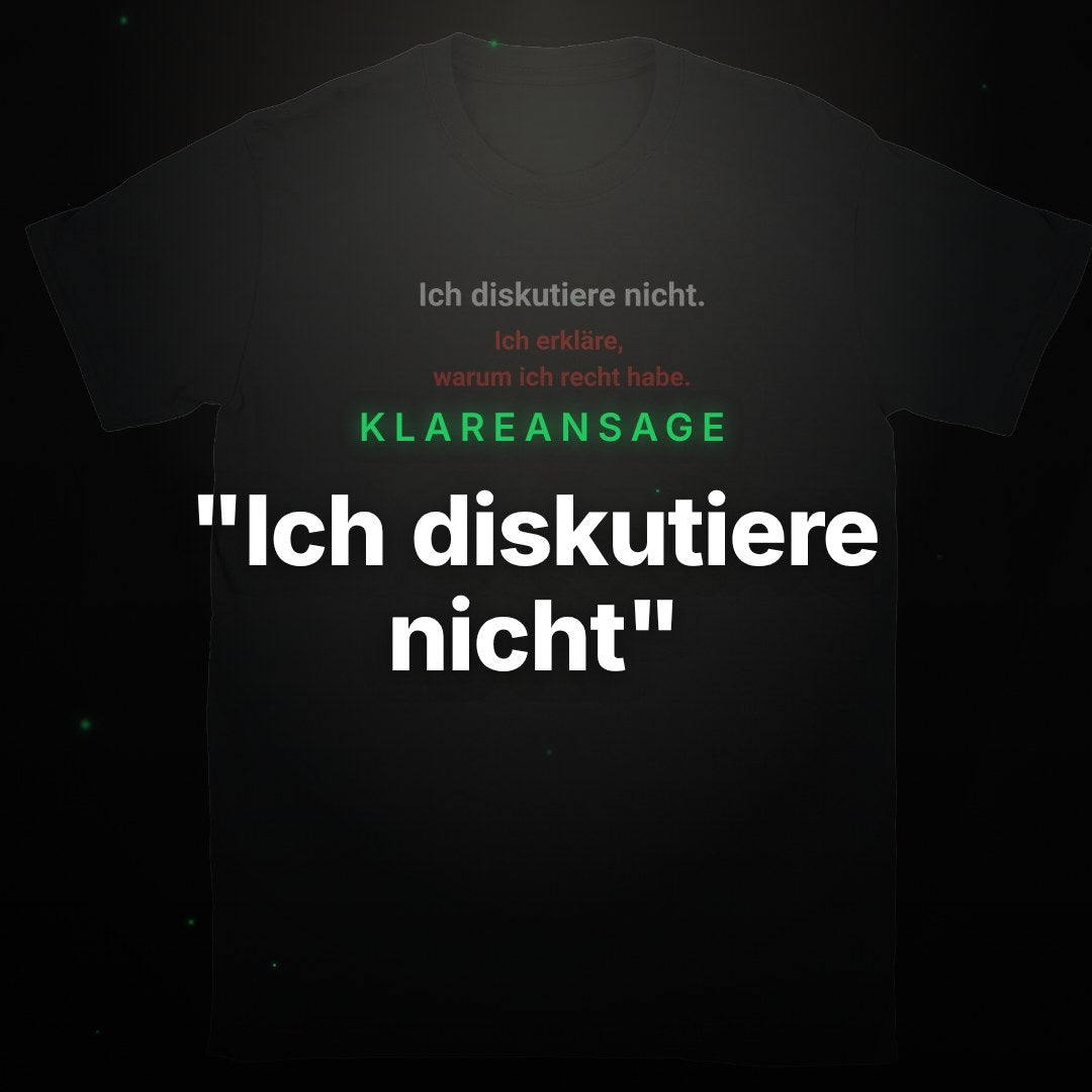 "Ich diskutiere nicht" – Clean Showcase
