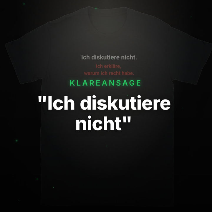 "Ich diskutiere nicht" – Clean Showcase