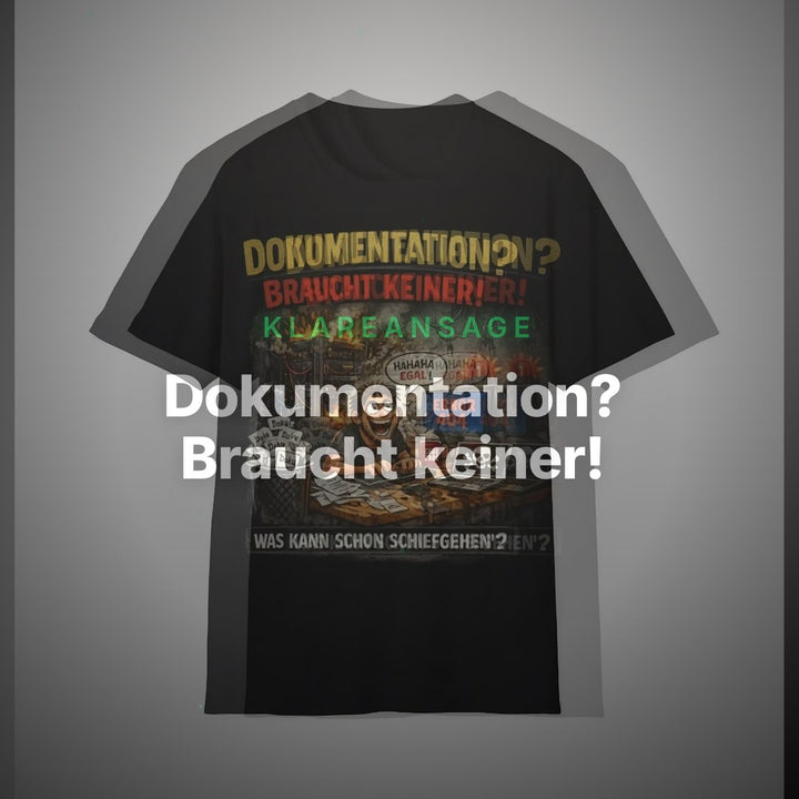 Dokumentation? Braucht keiner! – Admin Shirt – Clean Showcase