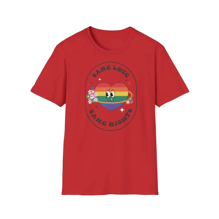 Retro Herz Pride Shirt – Partnerlook Regenbogen Design - KlareAnsage