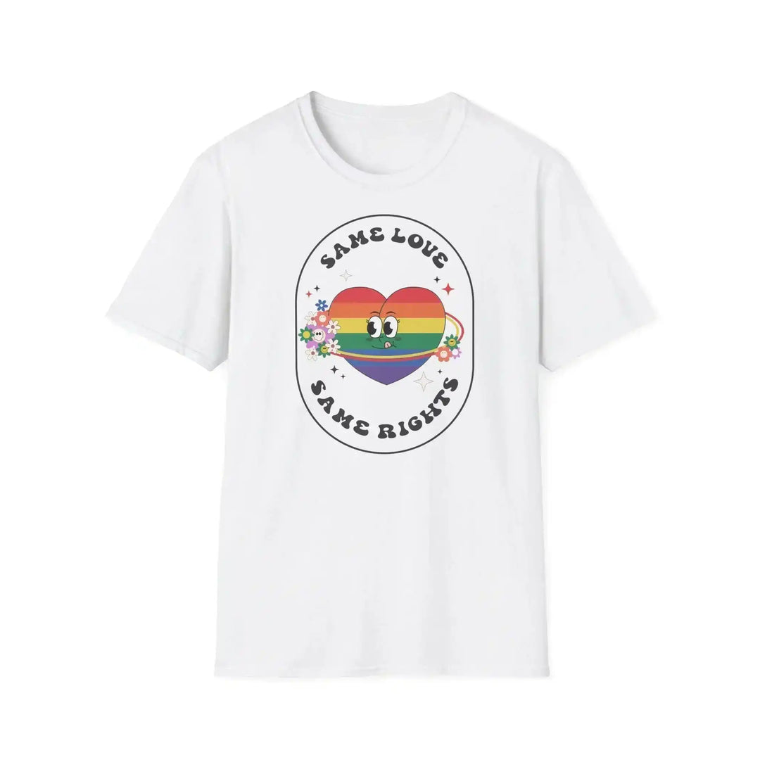Retro Herz Pride Shirt – Partnerlook Regenbogen Design - KlareAnsage