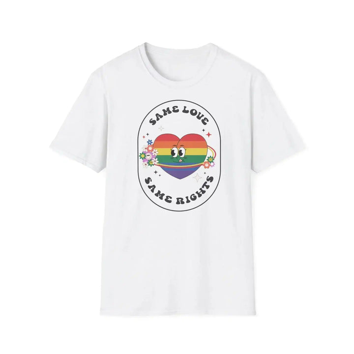 Retro Herz Pride Shirt – Partnerlook Regenbogen Design - KlareAnsage