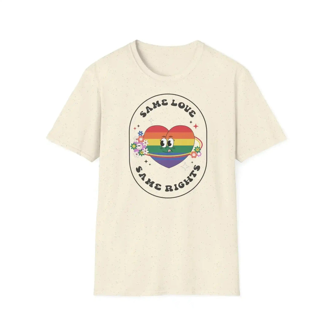 Retro Herz Pride Shirt – Partnerlook Regenbogen Design - KlareAnsage