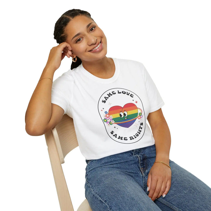 Retro Herz Pride Shirt – Partnerlook Regenbogen Design - KlareAnsage