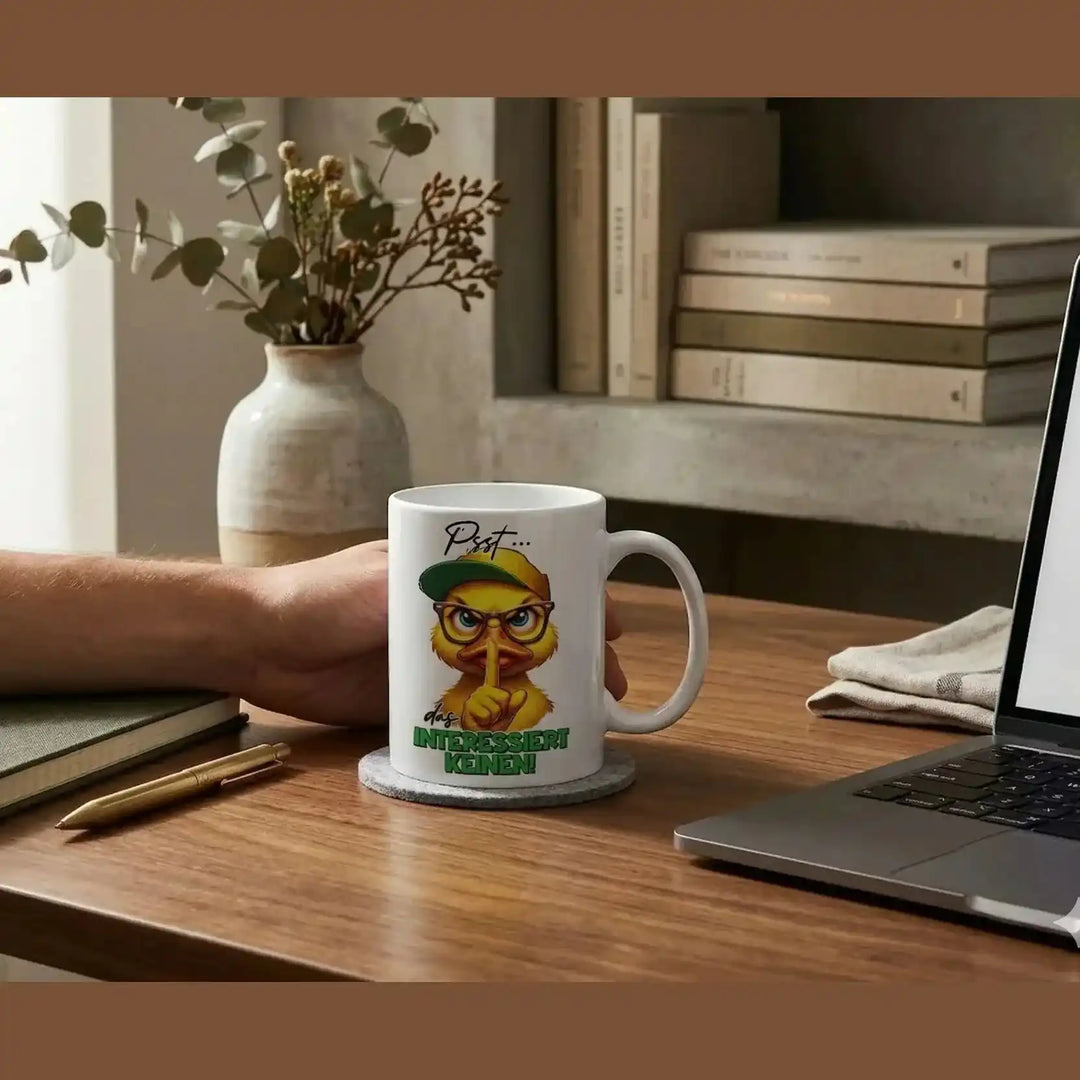 Sarkasmus Tasse | Freches Küken mit Cap | Humor Becher fürs Büro | Geschenkidee | Gratisversand USA - KlareAnsage
