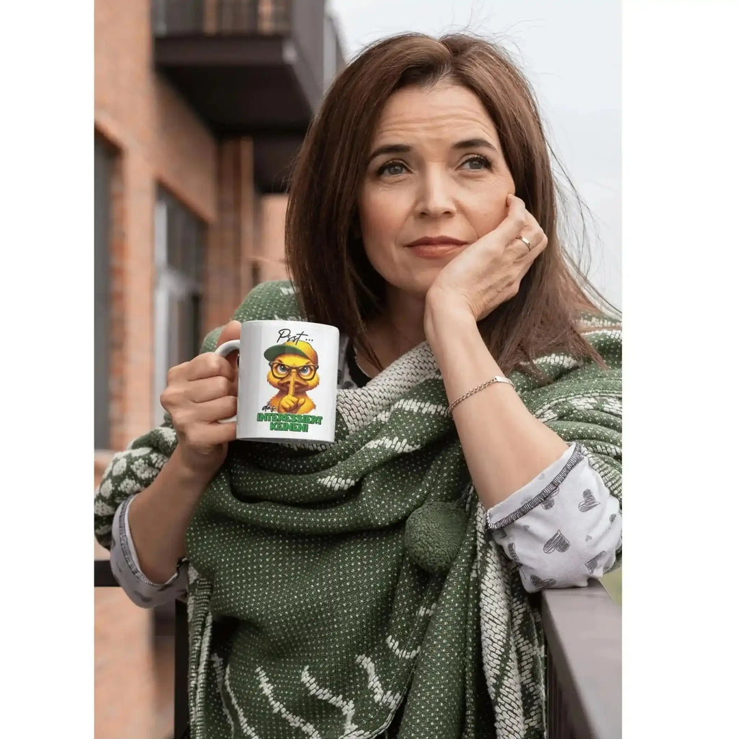 Sarkasmus Tasse | Freches Küken mit Cap | Humor Becher fürs Büro | Geschenkidee | Gratisversand USA - KlareAnsage