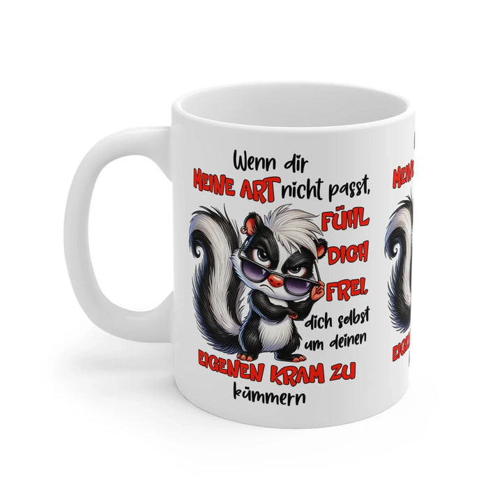 Stinktier Tasse mit frechem Spruch – lustiges Geschenk - KlareAnsage