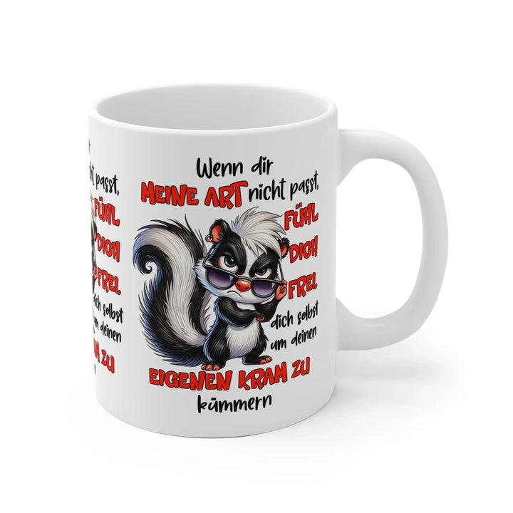 Stinktier Tasse mit frechem Spruch – lustiges Geschenk - KlareAnsage