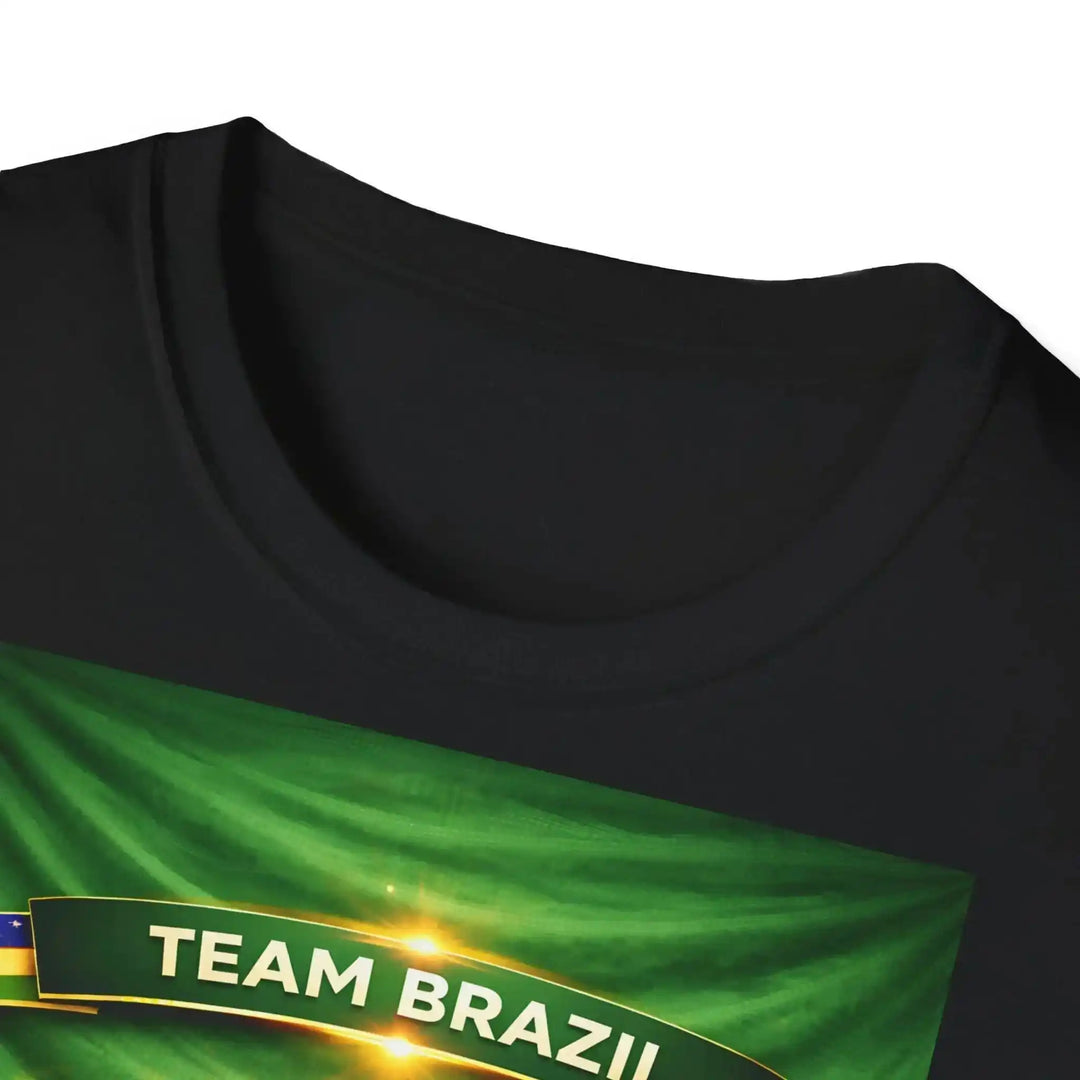 Team Brazil Fan T-Shirt – Dynamisches Fußball Design - KlareAnsage