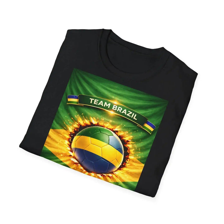 Team Brazil Fan T-Shirt – Dynamisches Fußball Design - KlareAnsage