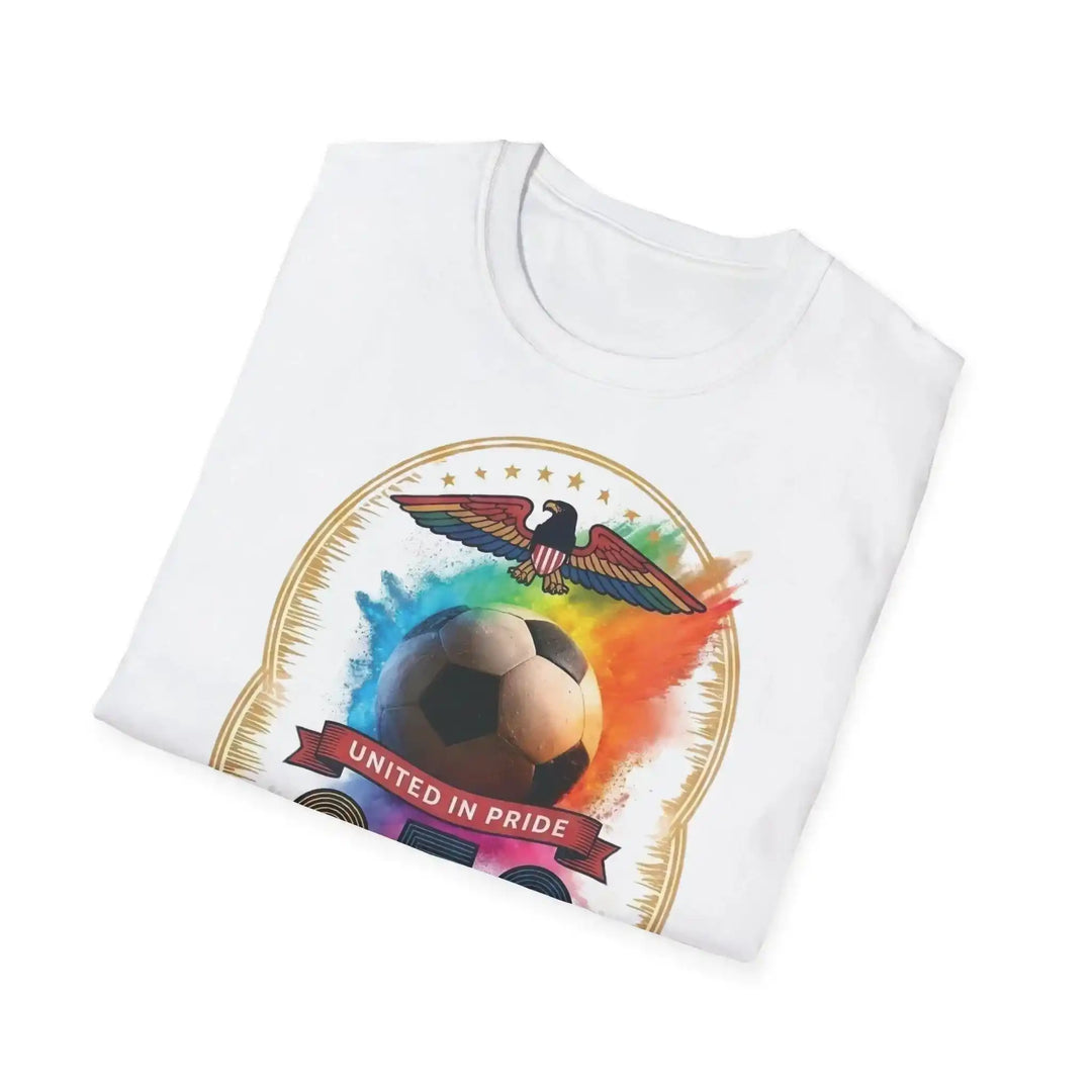 USA 250 Fußball Stolz Shirt – Regenbogen Sport Design - KlareAnsage