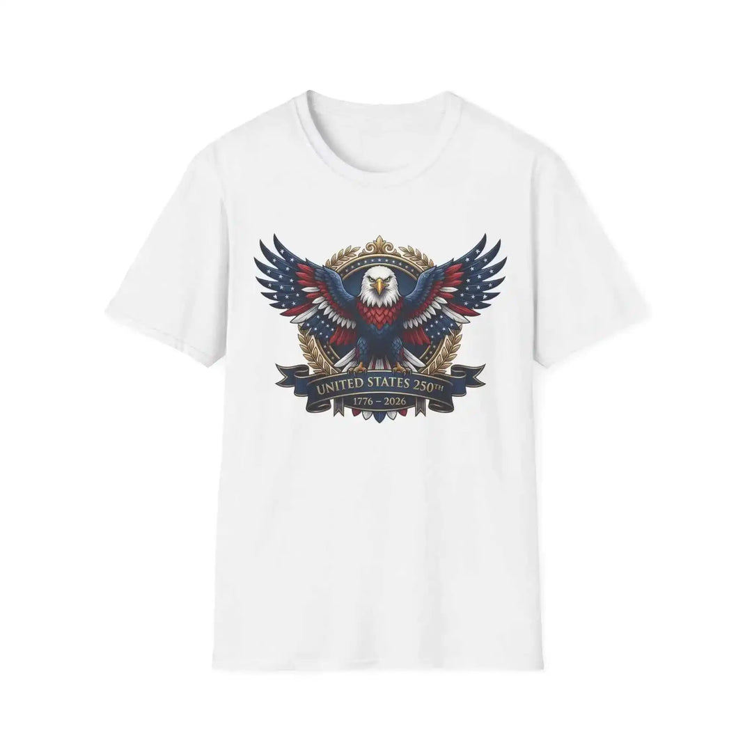 USA Jubiläums T-Shirt 250 Jahre 1776–2026 mit Adler Grafik – Freiheit Baumwoll Tee patriotisches Geschenk - KlareAnsage
