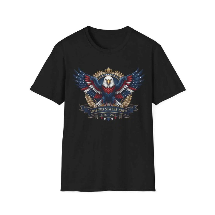USA Jubiläums T-Shirt 250 Jahre 1776–2026 mit Adler Grafik – Freiheit Baumwoll Tee patriotisches Geschenk - KlareAnsage