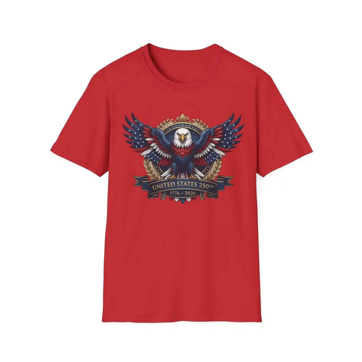 USA Jubiläums T-Shirt 250 Jahre 1776–2026 mit Adler Grafik – Freiheit Baumwoll Tee patriotisches Geschenk - KlareAnsage